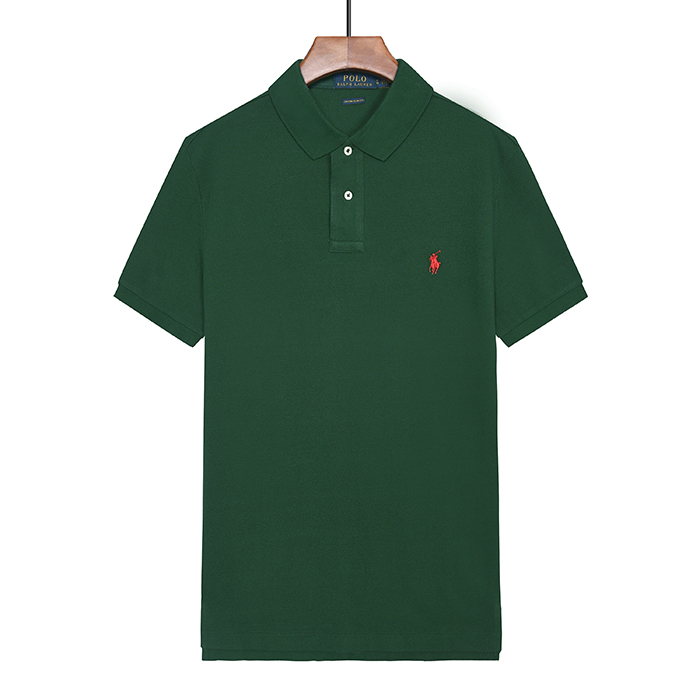 POLO Fashion Casual Summer Short sleeve T-shirt-Green-4629538