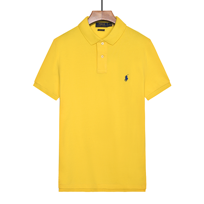 POLO Fashion Casual Summer Short sleeve T-shirt-Yellow-9269409