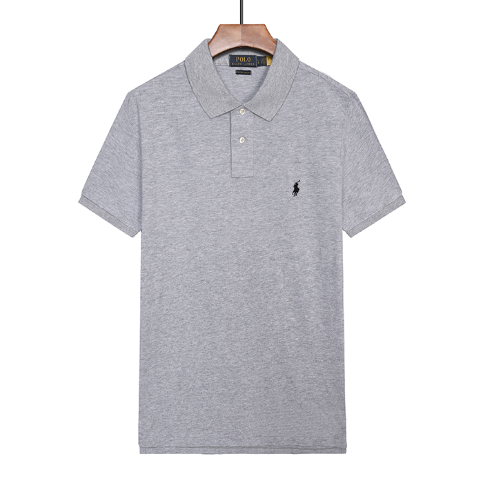 POLO Fashion Casual Summer Short sleeve T-shirt-Gray-2880208