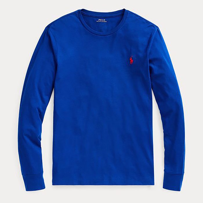 POLO casual clothes Autumn Fashion Long sleeve-Blue-5195362