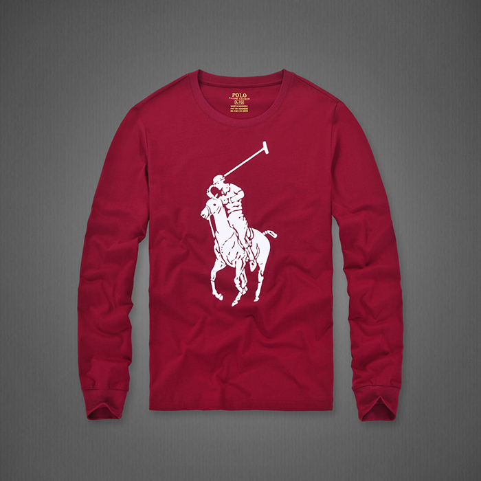 POLO casual clothes Autumn Fashion Long sleeve-Wine Red-5418726