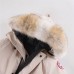 Canada Goose Winter Down Jacket Hooded Parka Down Jacket -Beige-6735894