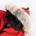 Canada Goose Winter Women Down Jacket Hooded Parka Long Down Jacket -Red-9063871