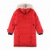 Canada Goose Winter Women Down Jacket Hooded Parka Long Down Jacket -Red-9063871