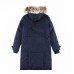 Canada Goose Winter Women Down Jacket Hooded Parka Long Down Jacket -Navy Blue-3527031