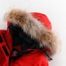 Canada Goose Winter Women Down Jacket Hooded Parka Long Down Jacket -Red-7681147