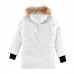 Canada Goose Winter Women Down Jacket Hooded Parka Long Down Jacket -White-721723