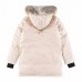 Canada Goose Winter Down Jacket Hooded Parka Down Jacket -Beige-263616