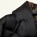 LV Women Winter Down Jacket Parka Hooded Down Jacket -Black-4945030