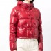 Moncler Women Winter Down Jacket Hooded Parka Down Jacket -Red-8120757