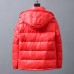 Moncler Winter Down Jacket Parka Hooded Down Jacket -Red-5719897