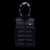 Moncler Winter Down Jacket Sleeveless vest Parka Hooded Down Jacket Sleeveless vest-Black-6624237