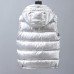 Moncler Winter Down Jacket Sleeveless vest Parka Hooded Down Jacket Sleeveless vest-Silver-4658388