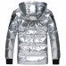 Moncler Winter Down Jacket Parka Hooded Down Jacket -Silver-327589