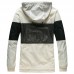 Moncler Winter Wind Breaker Parka Hooded Wind Breaker -White/Black-1589810