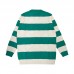 Gucci Knitted Sweater Long Sleeved Sweater-White/Green-630231