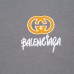 Balenciaga X Gucci Fashion Casual Summer Short sleeve T-shirt-Gray-8603026