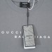 GUCCI X Balenciaga Fashion Casual Summer Short sleeve T-shirt-Gray-1372037