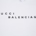 GUCCI X Balenciaga Fashion Casual Summer Short sleeve T-shirt-White-5987522