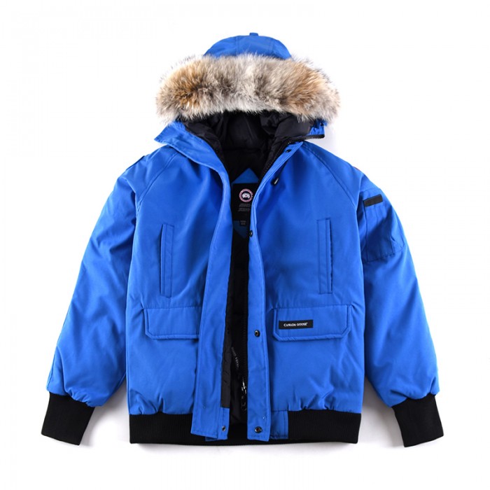 Canada Goose Winter Down Jacket Hooded Parka Down Jacket -Blue-1916076