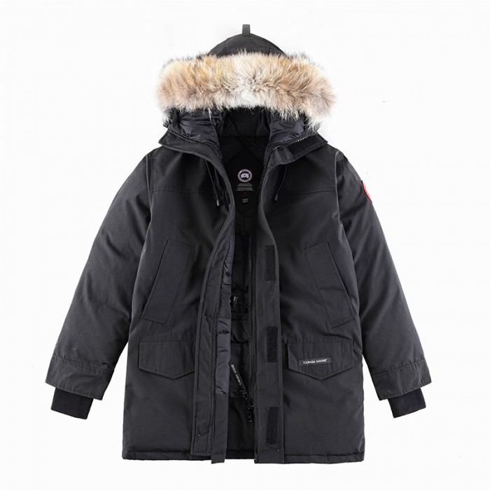 Canada Goose Winter Down Jacket Hooded Parka Down Jacket -Black-4810702