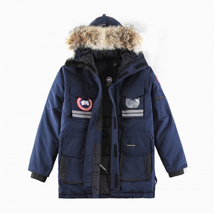 Canada Goose Winter Down Jacket Hooded Parka Down Jacket -Nvay Blue-7175232