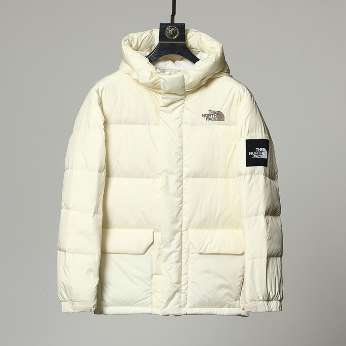 The North Face Winter Down Jacket Hooded Parka Down Jacket -All White-2279800