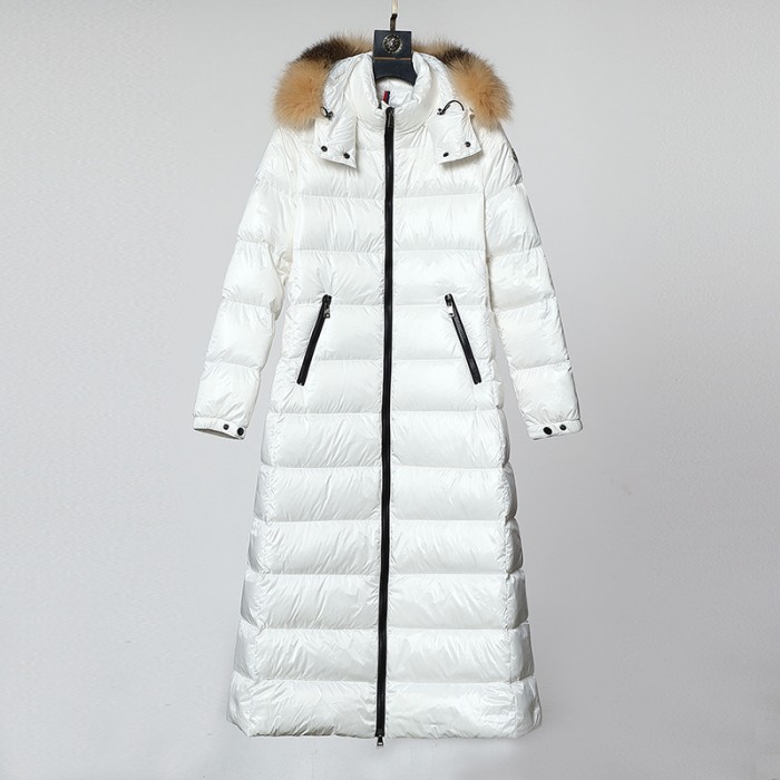 Moncler Women Winter Down Jacket Hooded Parka Down Jacket -White-4180439