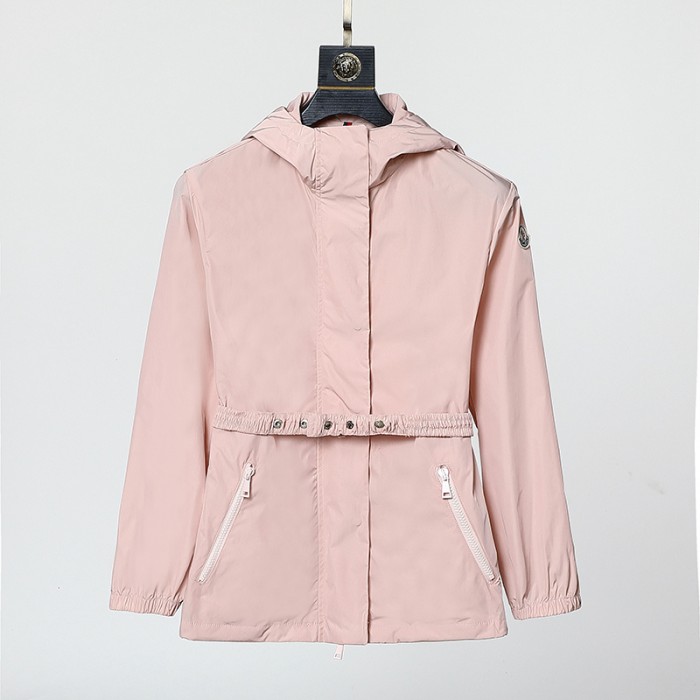 Moncler Women Winter Wind Breaker Hooded Parka Wind Breaker -Pink-2048196