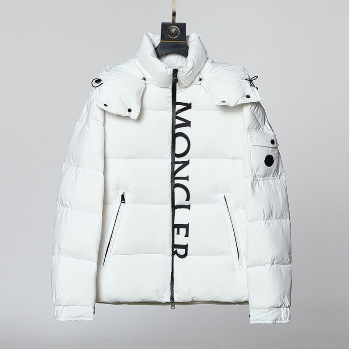 Moncler Winter Down Jacket Parka Hooded Down Jacket -White-3803873