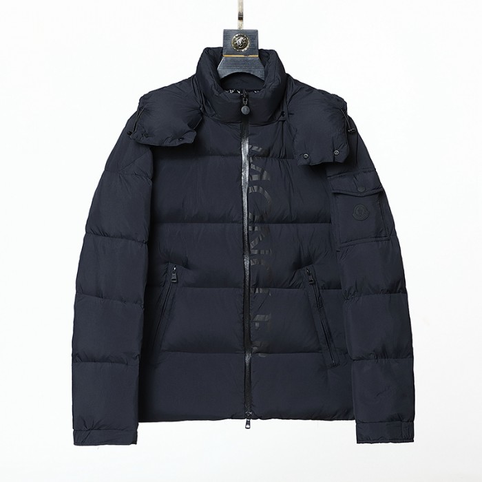 Moncler Winter Down Jacket Parka Hooded Down Jacket -Black-5536652