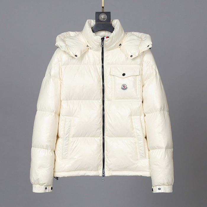 Moncler Winter Down Jacket Parka Hooded Down Jacket -White-1423048