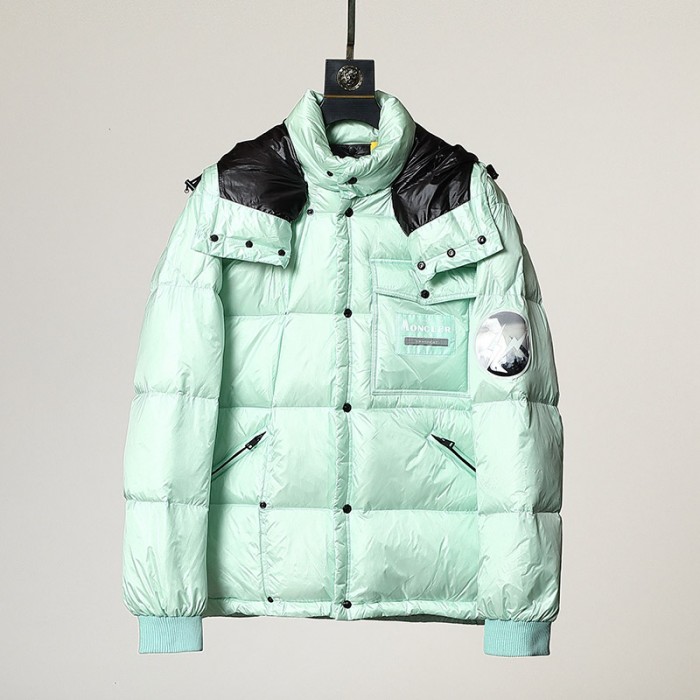 Moncler Winter Down Jacket Parka Hooded Down Jacket -Light Green-1925658