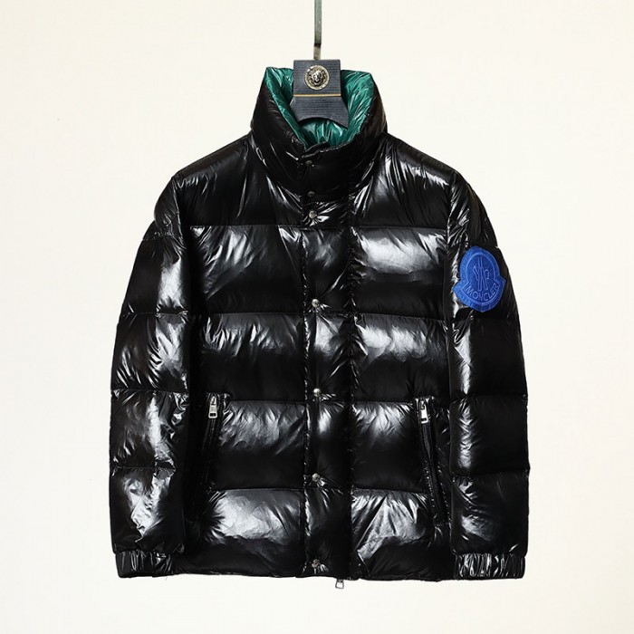 Moncler Winter Down Jacket Parka Down Jacket -Black/Green-8258885