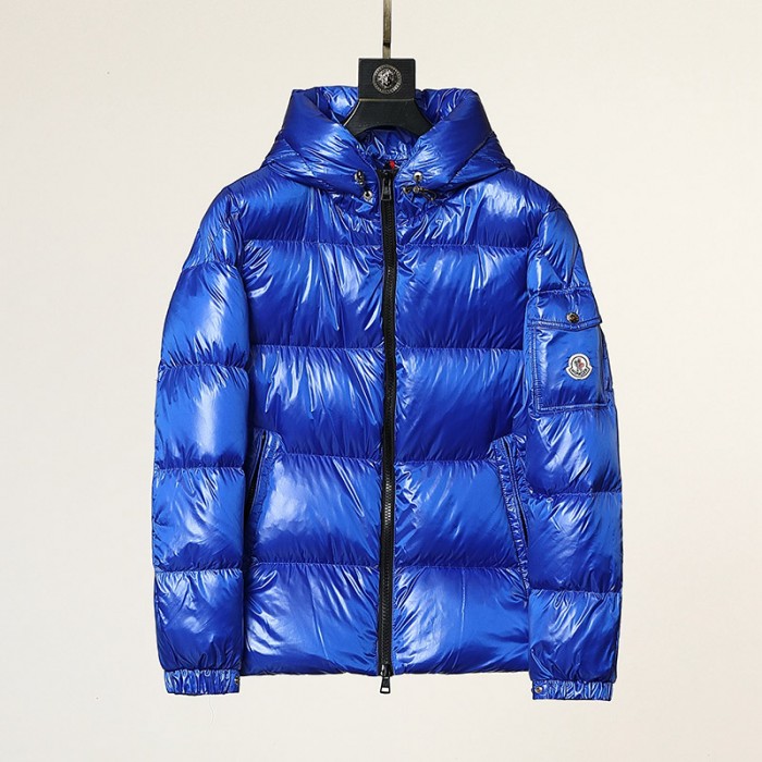 Moncler Winter Down Jacket Parka Hooded Down Jacket -Blue-726403