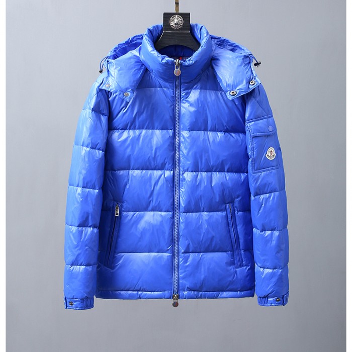 Moncler Winter Down Jacket Parka Hooded Down Jacket -Blue-215449