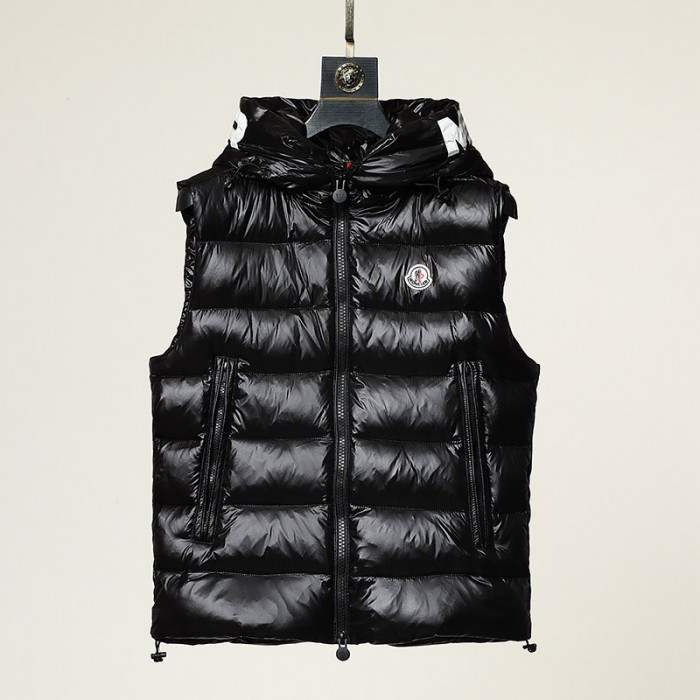 Moncler Winter Down Jacket Sleeveless vest Parka Hooded Down Jacket Sleeveless vest-Black-6624237