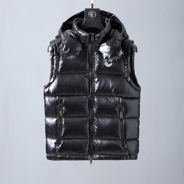 Moncler Winter Down Jacket Sleeveless vest Parka Hooded Down Jacket Sleeveless vest-Black-3174084