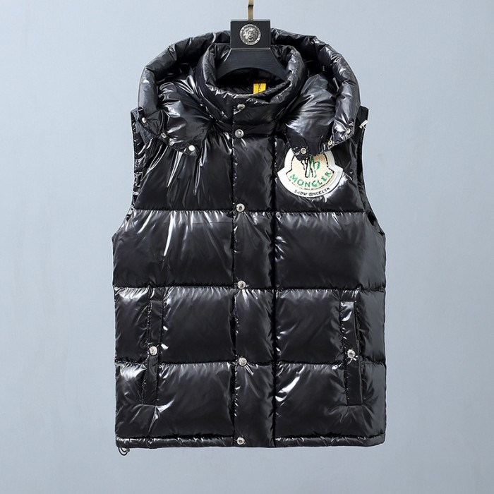 Moncler Winter Down Jacket Sleeveless vest Parka Hooded Down Jacket Sleeveless vest-Black-9745817