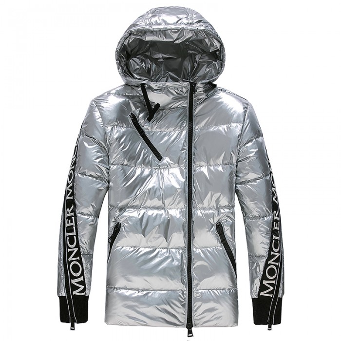 Moncler Winter Down Jacket Parka Hooded Down Jacket -Silver-327589