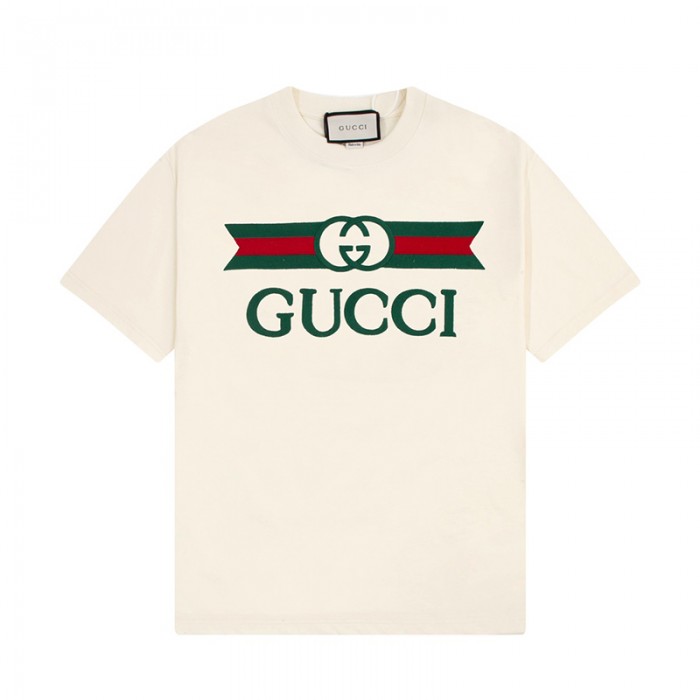 GUCCI Fashion Casual Summer Short sleeve T-shirt-White-5336603