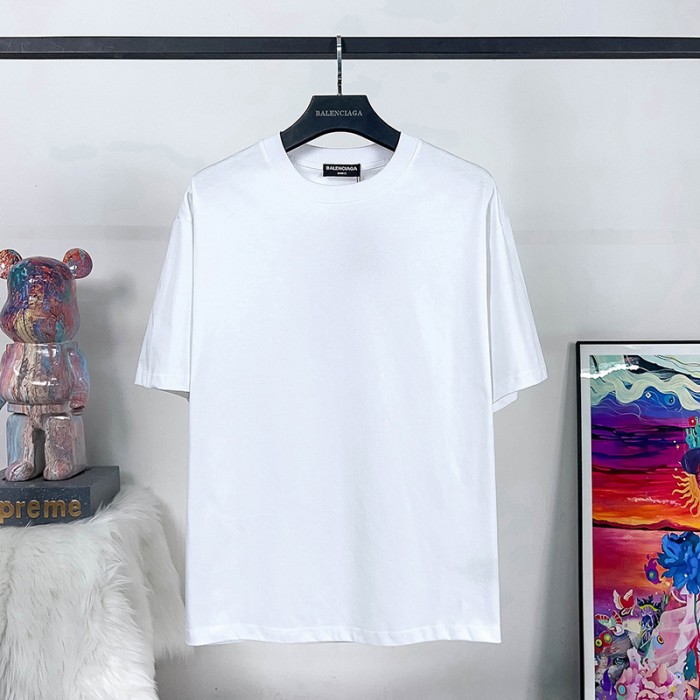 Balenciaga Fashion Casual Summer Short sleeve T-shirt-White-130958