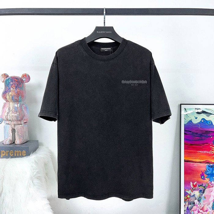 Balenciaga Fashion Casual Summer Short sleeve T-shirt-Black-5767687