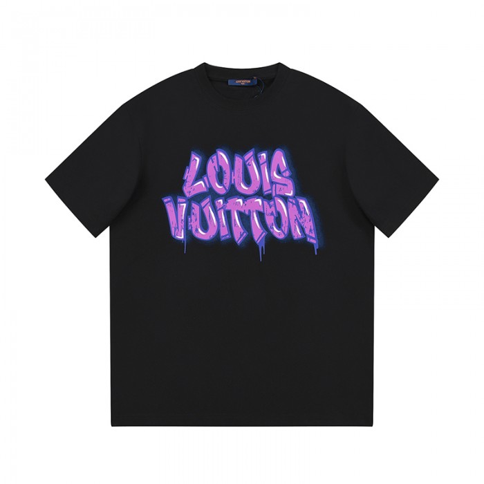 Louis Vuitton LV Fashion Casual Summer Short sleeve T-shirt-Black-7595519