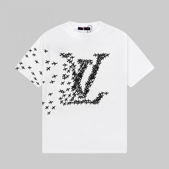 Louis Vuitton LV Fashion Casual Summer Short sleeve T-shirt-White-9355398