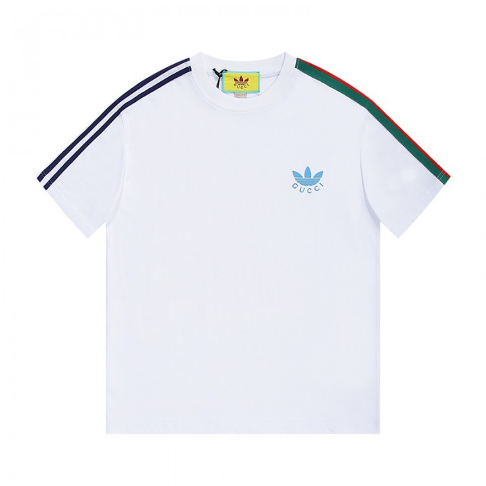 GUCCI X Adidas Fashion Casual Summer Short sleeve T-shirt-White-9116833