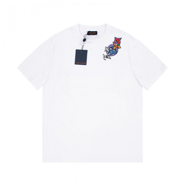 Louis Vuitton LV Fashion Casual Summer Short sleeve T-shirt-White-9161095