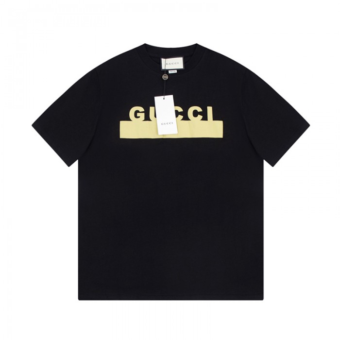 GUCCI Fashion Casual Summer Short sleeve T-shirt-Black-8628234