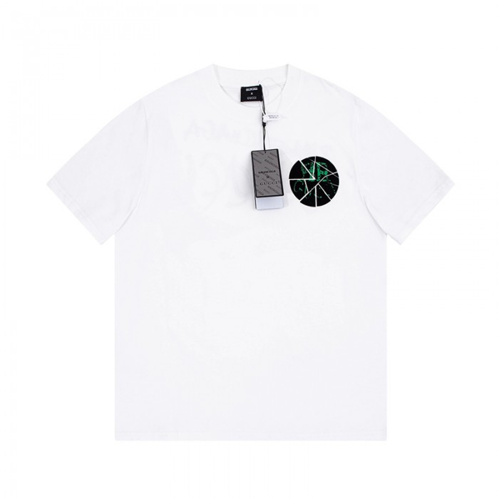 GUCCI X Balenciaga Fashion Casual Summer Short sleeve T-shirt-White-2010980