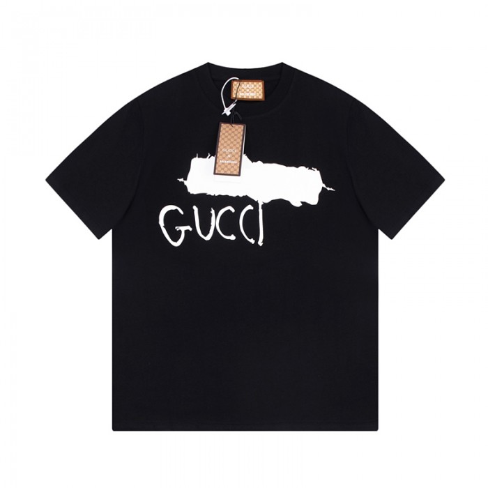 GUCCI X Balenciaga Fashion Casual Summer Short sleeve T-shirt-Black-777971